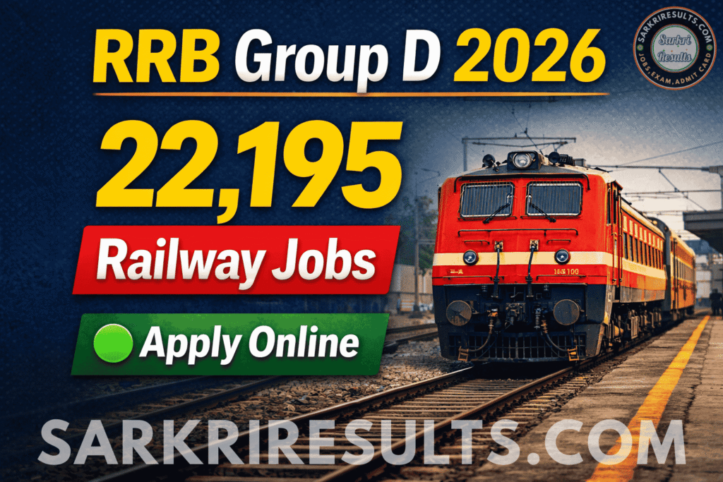 RRB Group D Recruitment 2026 – Apply Online for 22,195 Posts 1 RRB Group D